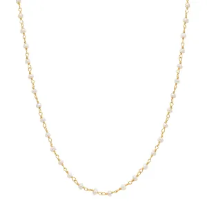 Sea Lustre Mini Pearl & Gold Necklace