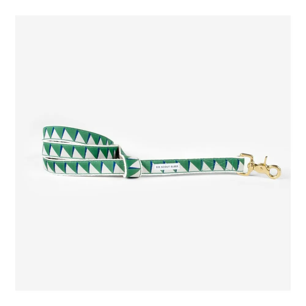 SEE SCOUT SLEEP Standard Leash 1/2" Nice Grill - Emerald x Navy x Cream