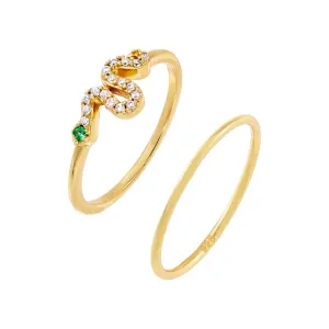 Serpent Ring Stack Combo Set