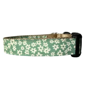Sew Fetch Collar Light Green & Tan Floral