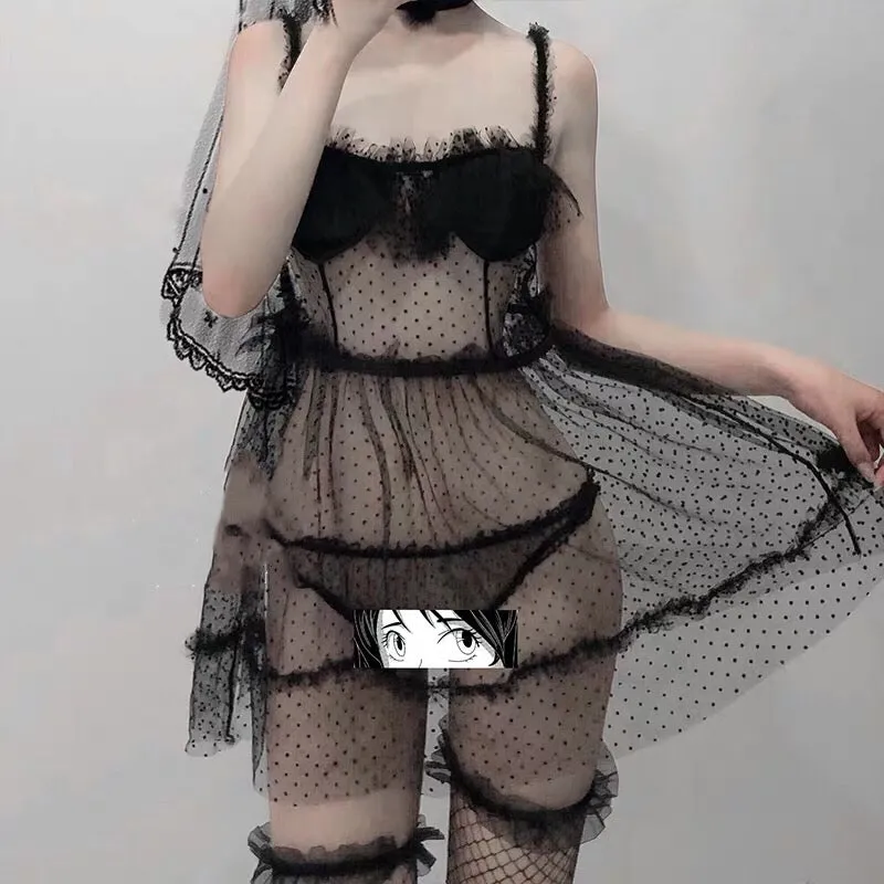 Sexy lace uniform nightdress yc22801