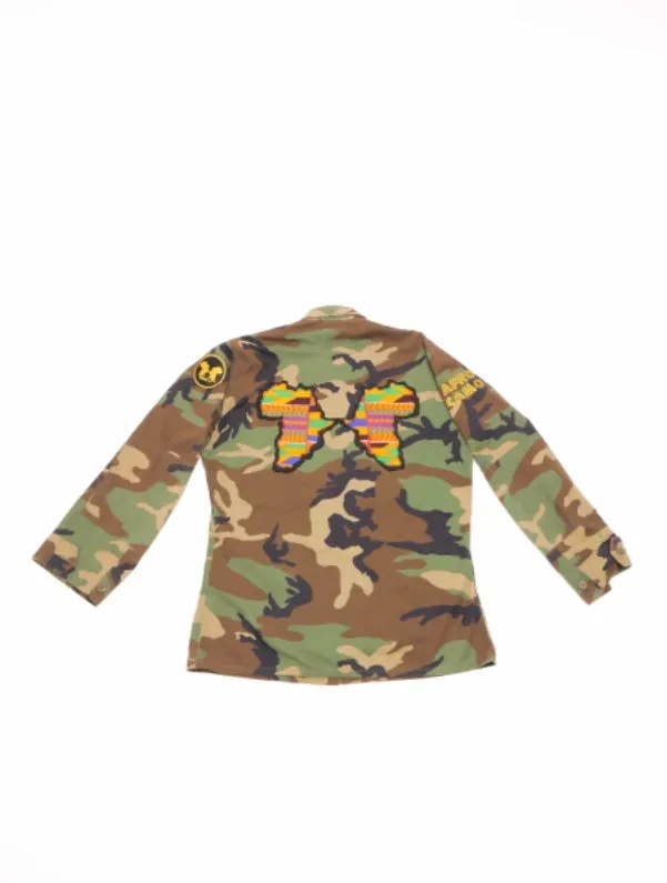 Shameek Kente Gold - Afro Camo Jacket