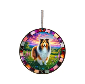 Sheltie, Acrylic Window Ornament #SC448 by d'ears