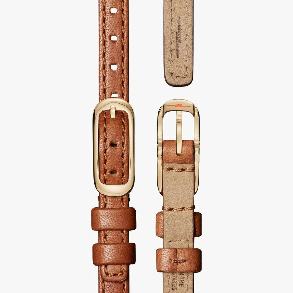 Shinola The Birdy Moon Phase 34mm Leather Strap S0120008179
