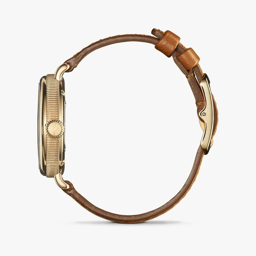 Shinola The Birdy Moon Phase 34mm Leather Strap S0120008179