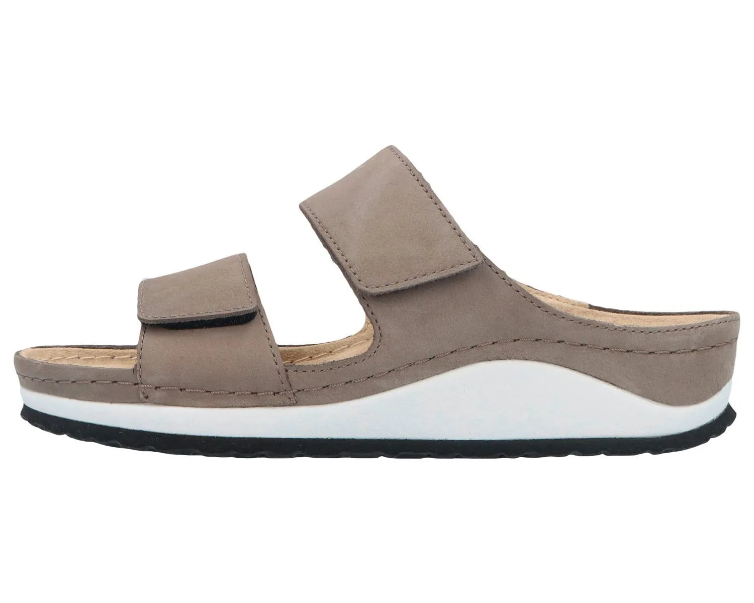 SIRENA Mud Gray Soft Nubuck Leather