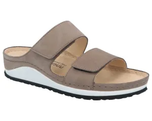 SIRENA Mud Gray Soft Nubuck Leather