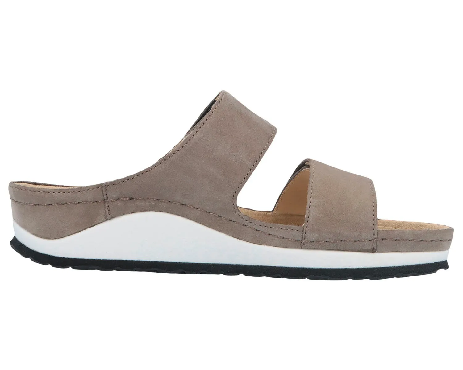 SIRENA Mud Gray Soft Nubuck Leather