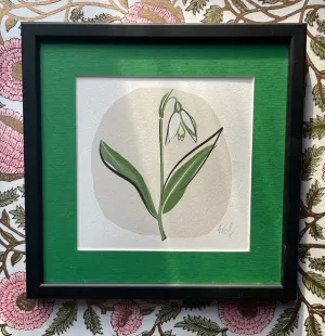 SNOWDROP - FRAMED GICLEE PRINT