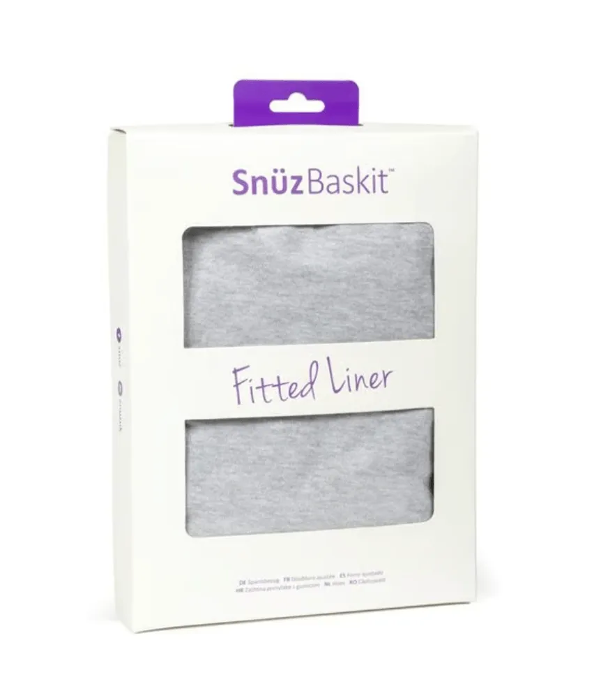 Snuz Baskit Liner - Light Grey Marl