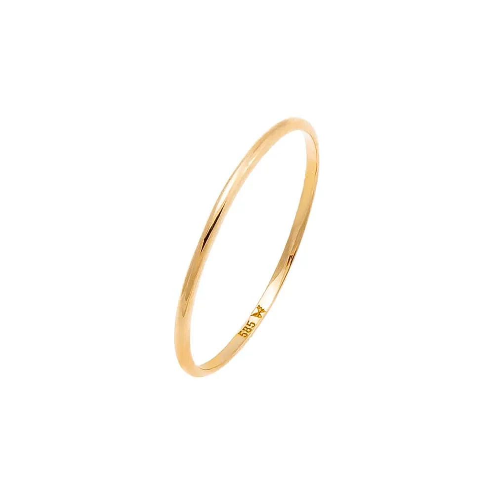 Solid Thin Eternity Band 14K