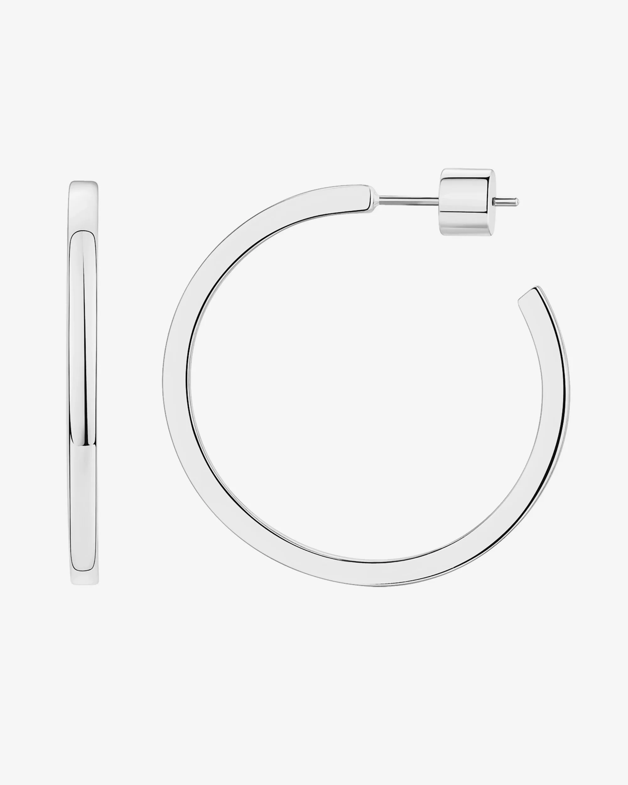 Square Edge Open Hoop