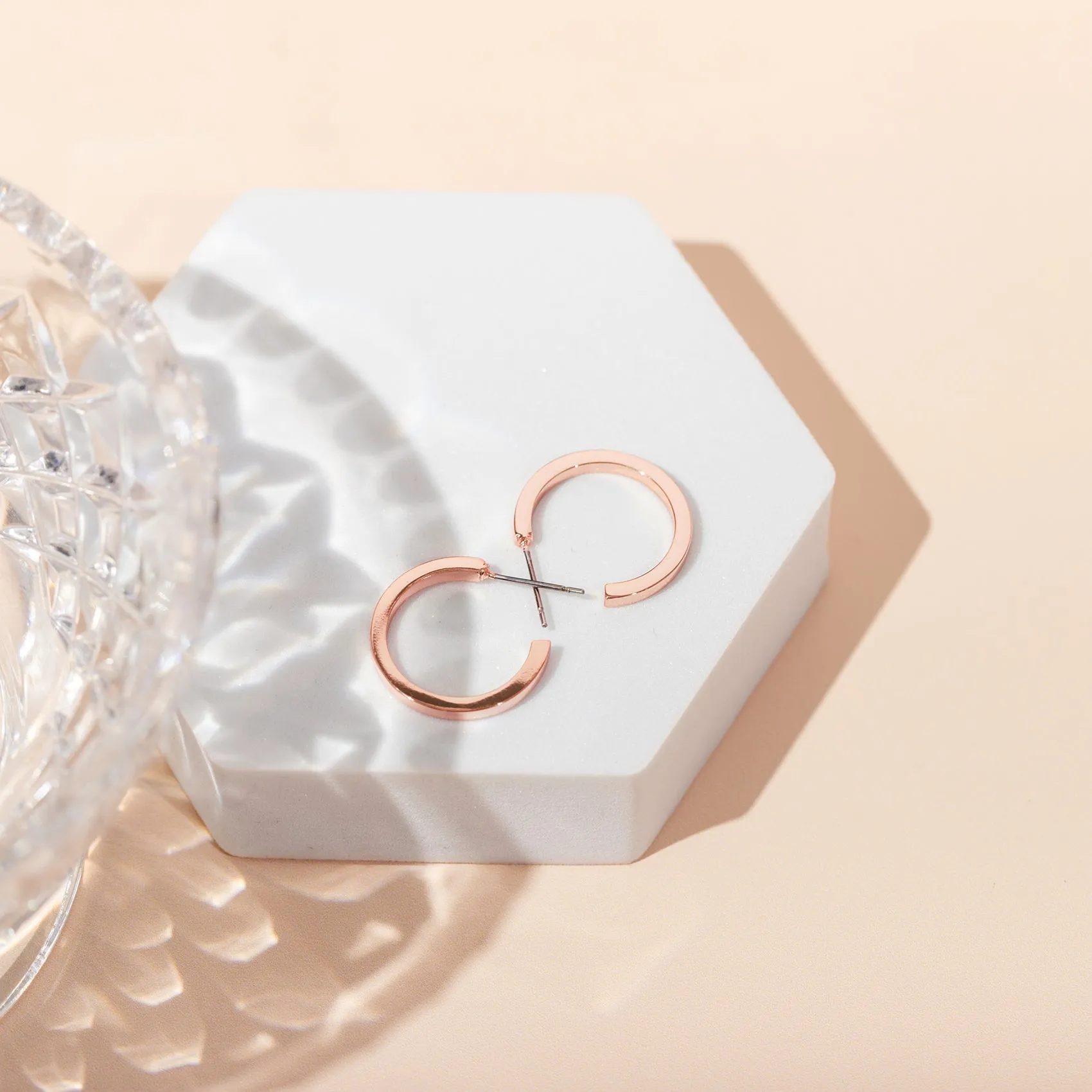 Square Edge Open Hoop