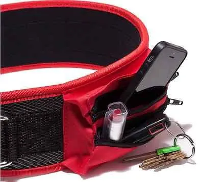 Squat Sponge 4" Neoprene Weightlifting Belt w/ Zipper Pocket for Keys Phone more