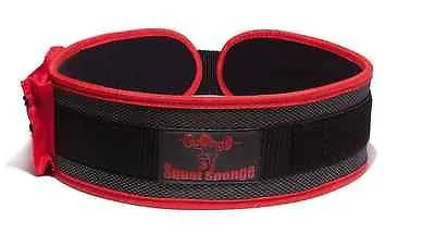 Squat Sponge 4" Neoprene Weightlifting Belt w/ Zipper Pocket for Keys Phone more