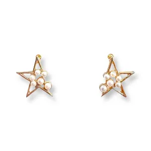 Starlight Pearl Stud Earrings