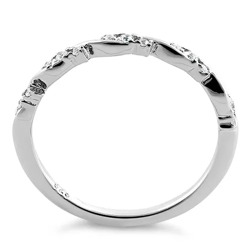 Sterling Silver Dainty CZ Ring