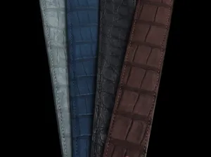 Suede Crocodile Belt Straps