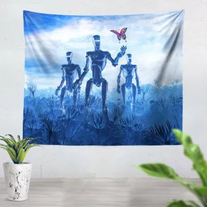 Tech Meets Nature Tapestry