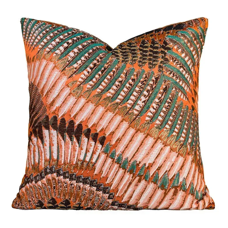 The Atlas Mountains Jacquard Throw Pillow Cover