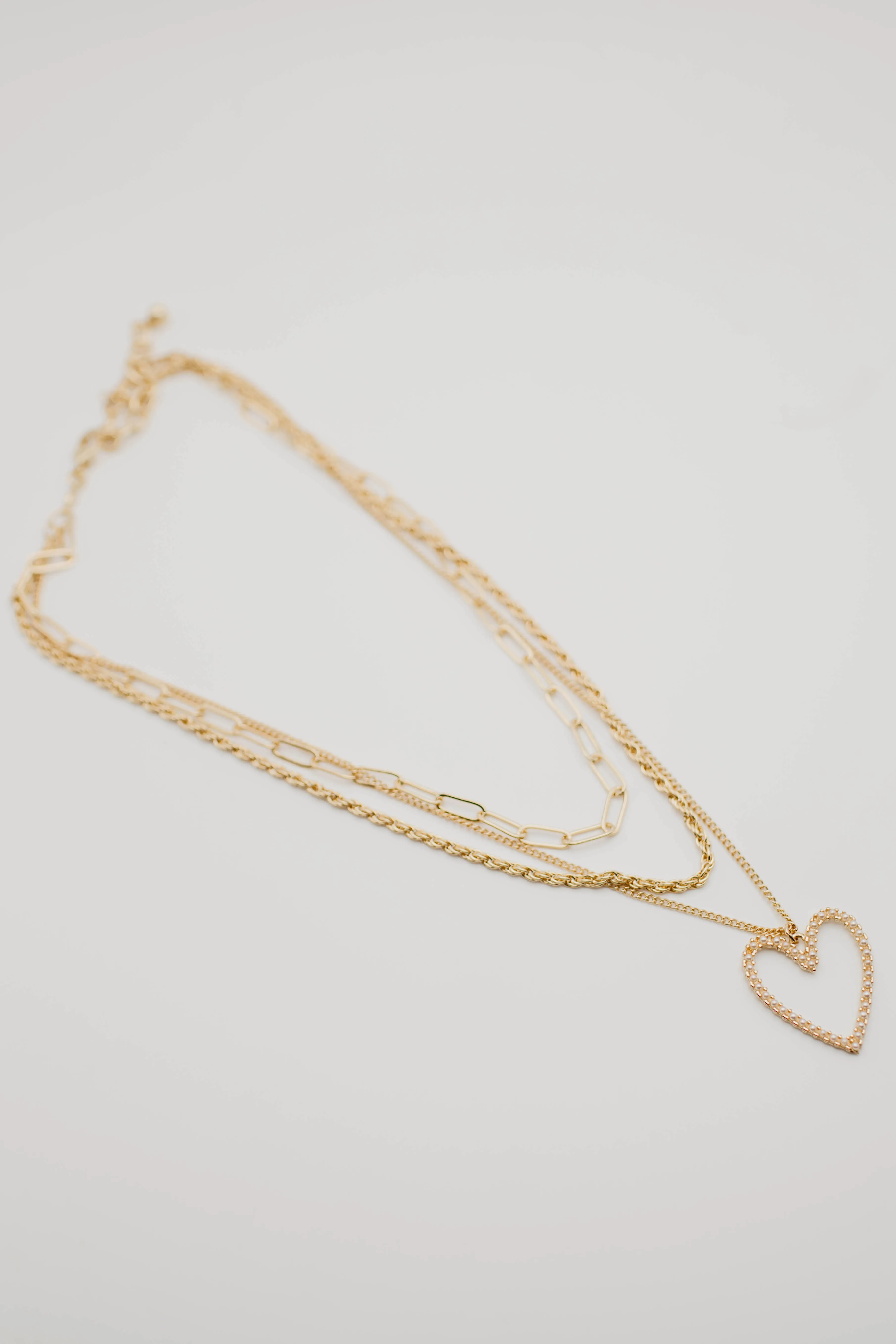 The Kehlani Layered Heart Necklace