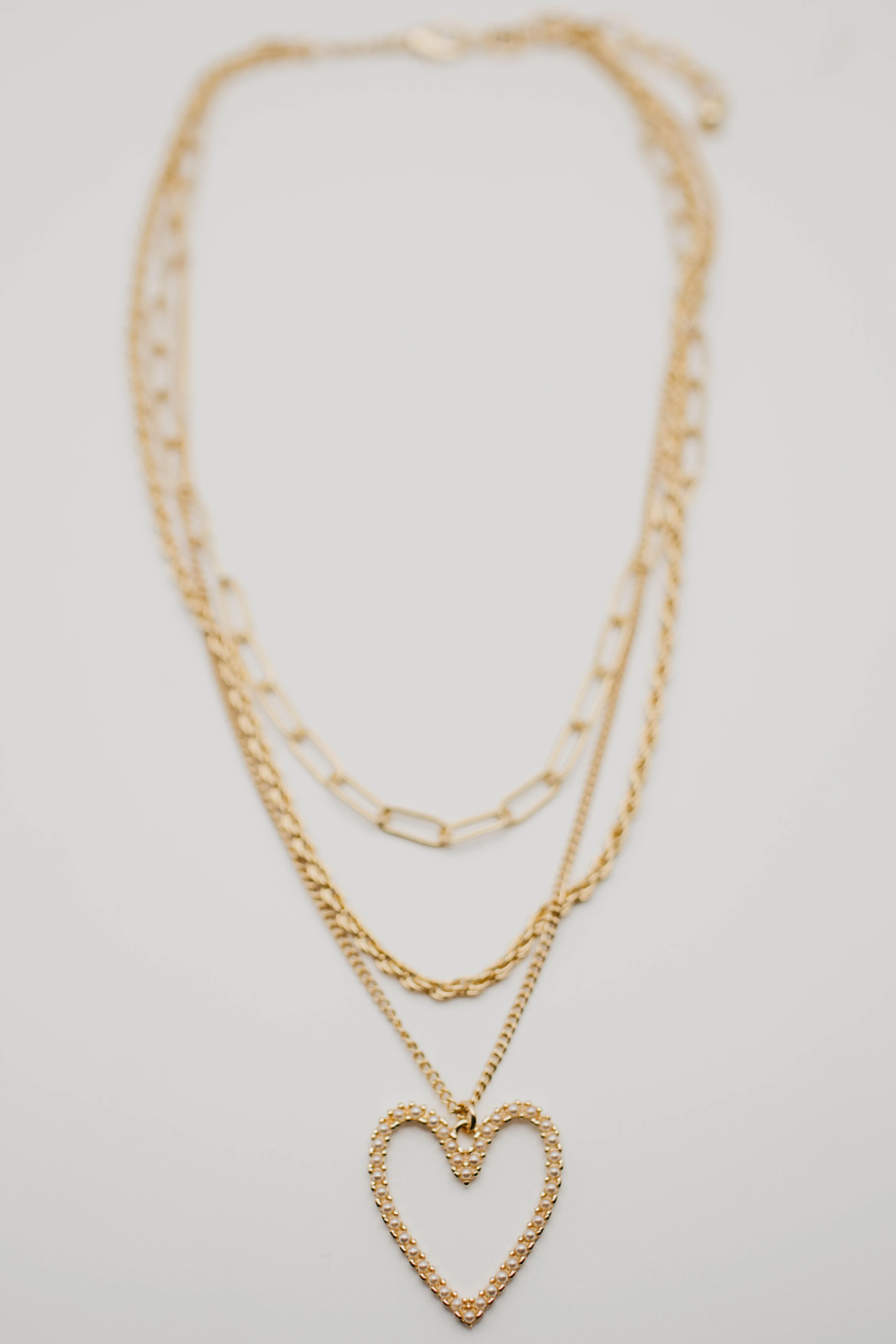 The Kehlani Layered Heart Necklace