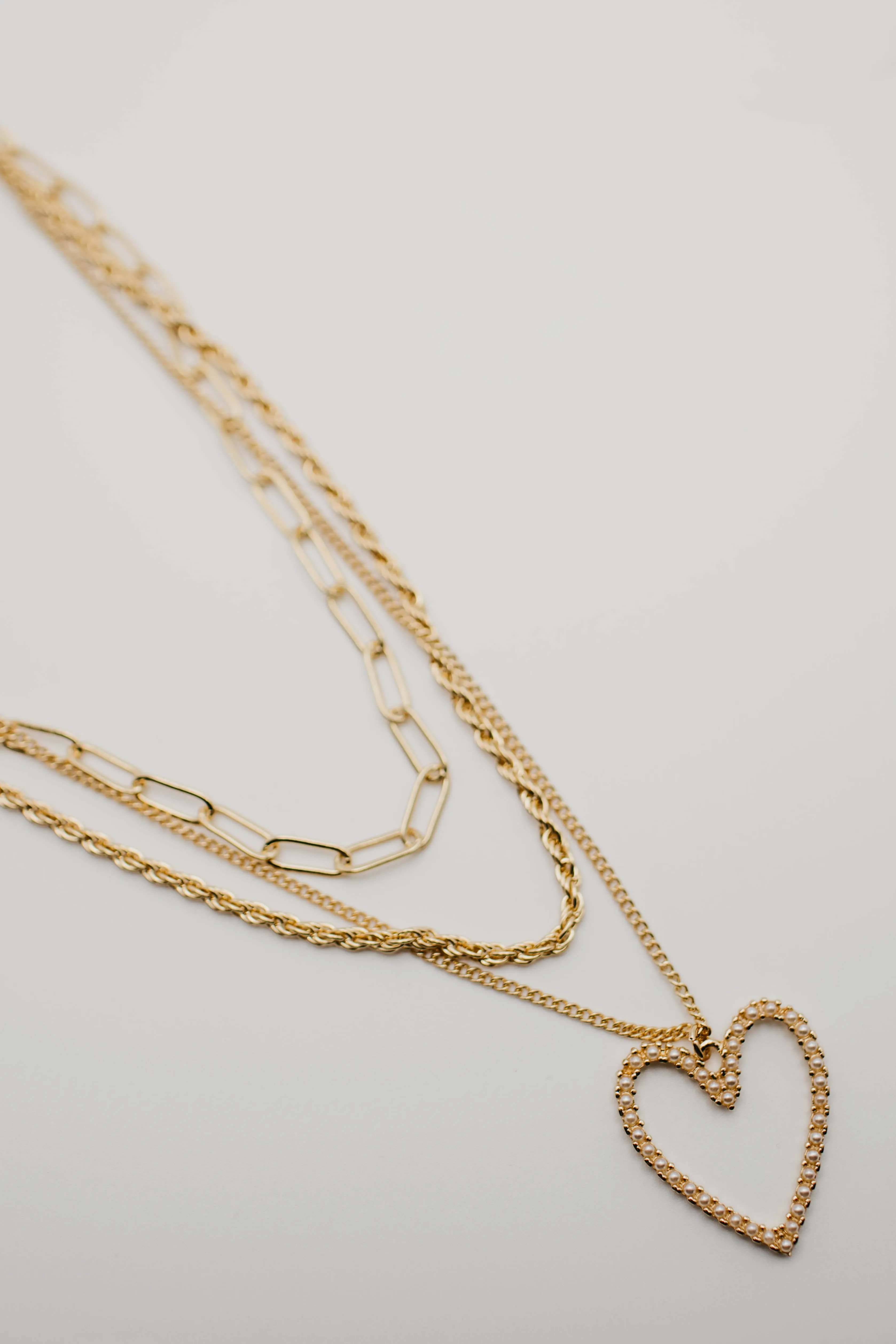 The Kehlani Layered Heart Necklace