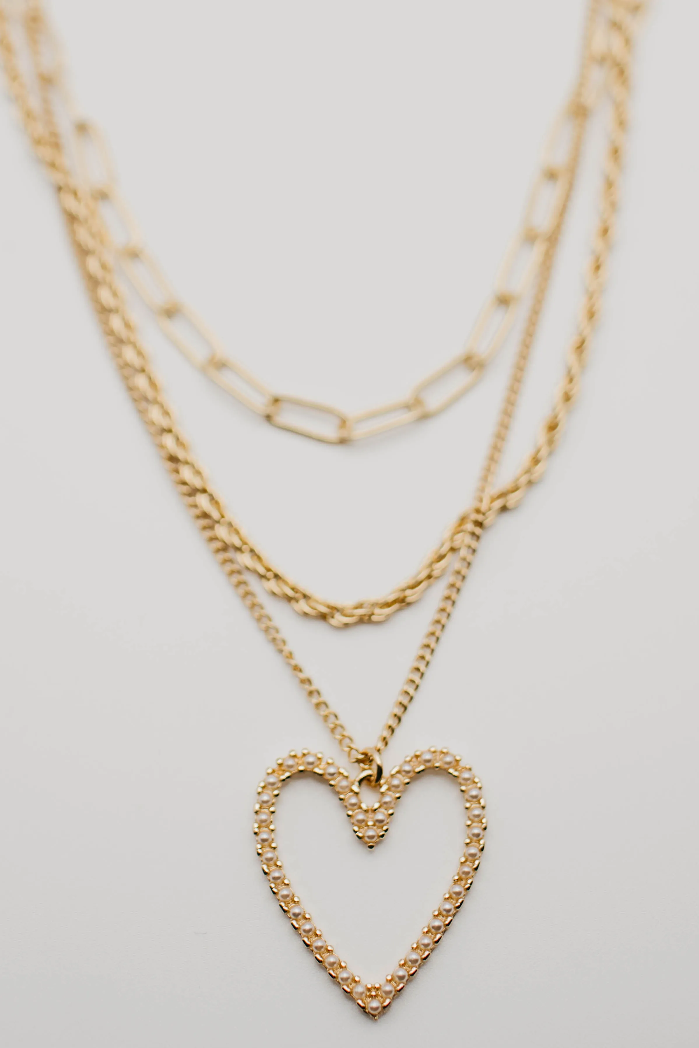 The Kehlani Layered Heart Necklace