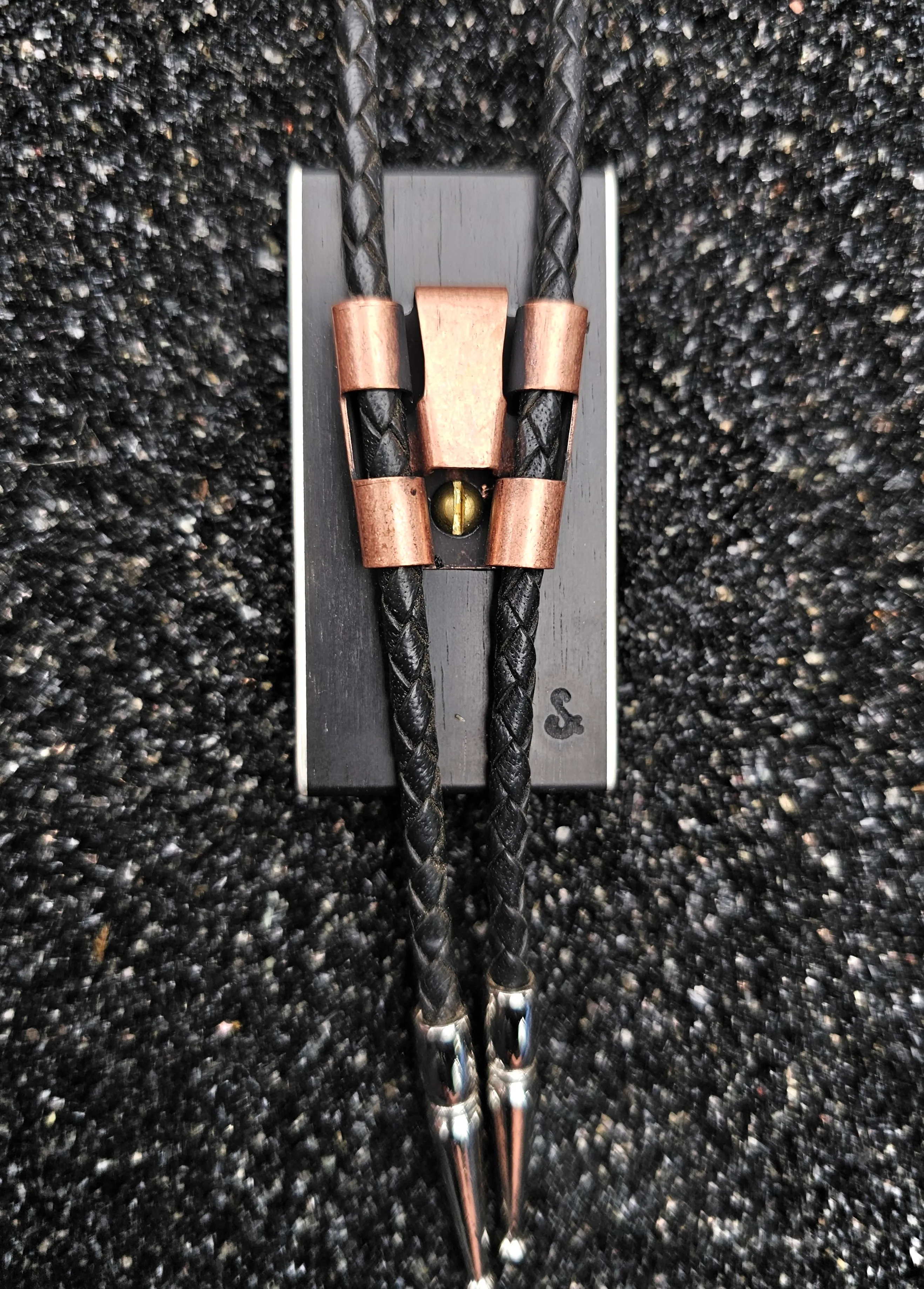The Lasso (Paua Select Abalone Shell, Ebony Wood & Sterlium Plus Silver Bolo Tie)