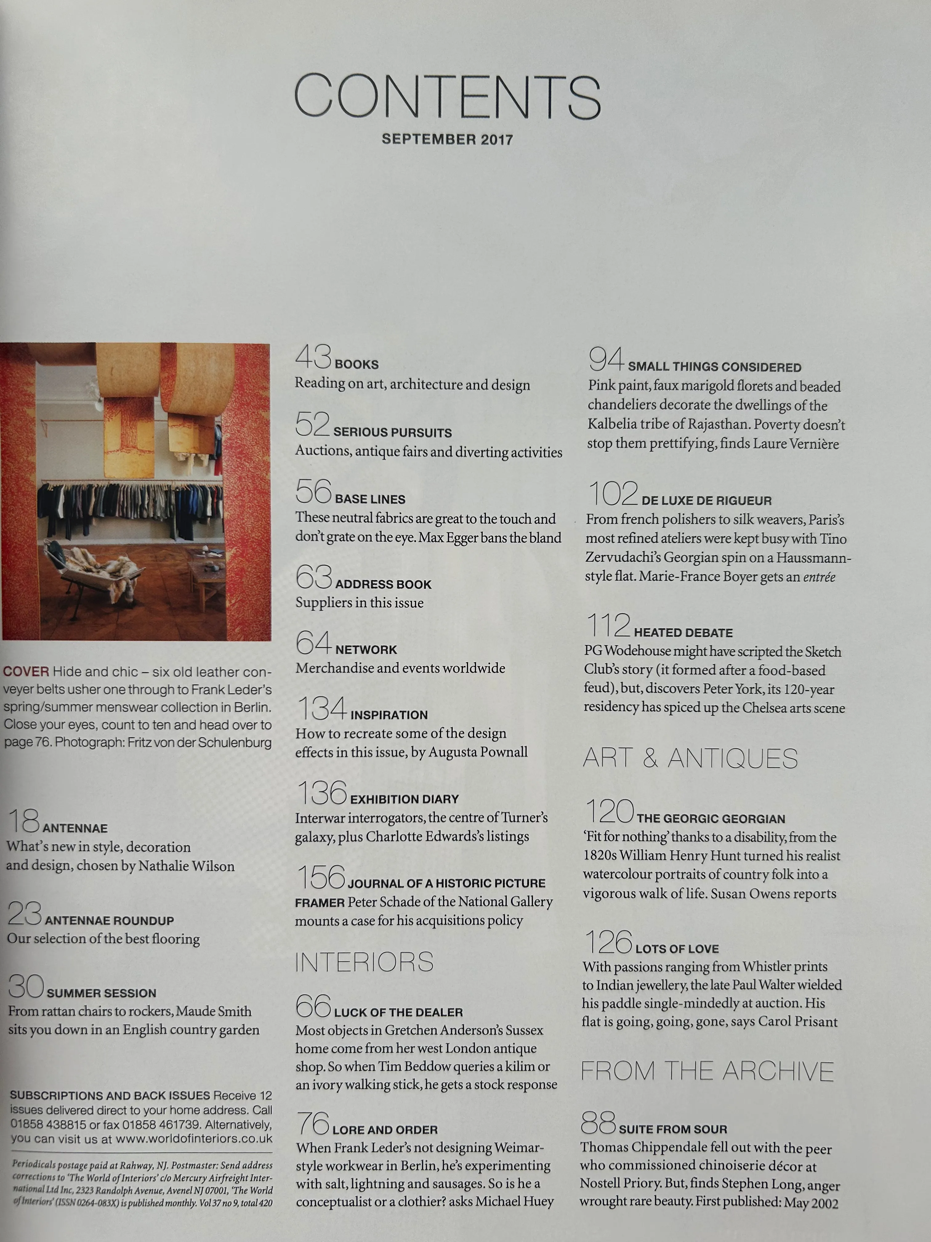 The World of Interiors - September 2017