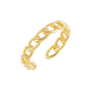 Thin Braided Chain Ring