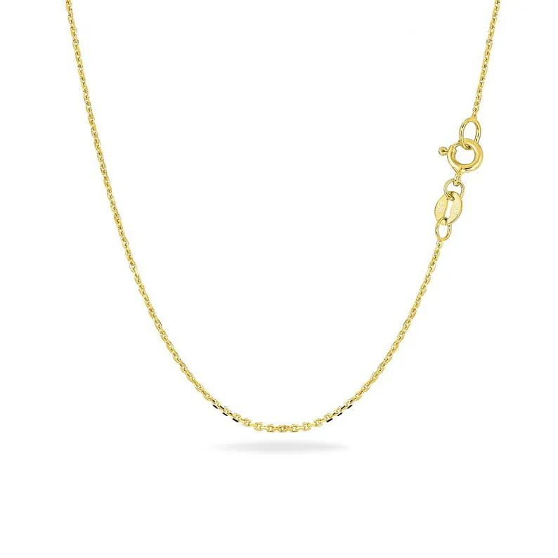 Thin Dainty Ghost Necklace Cable Link Chain 0.3 mm