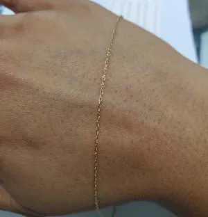 Thin Dainty Solid Gold Rope Chain .95mm 14k Yellow or Rose Gold