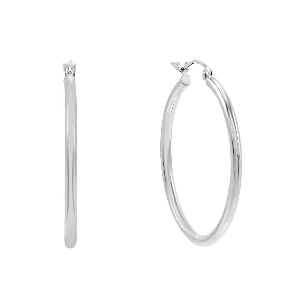 Thin Hoop Earring 14K