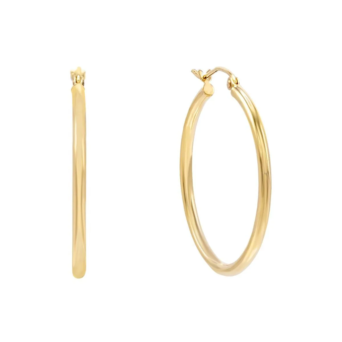 Thin Hoop Earring 14K