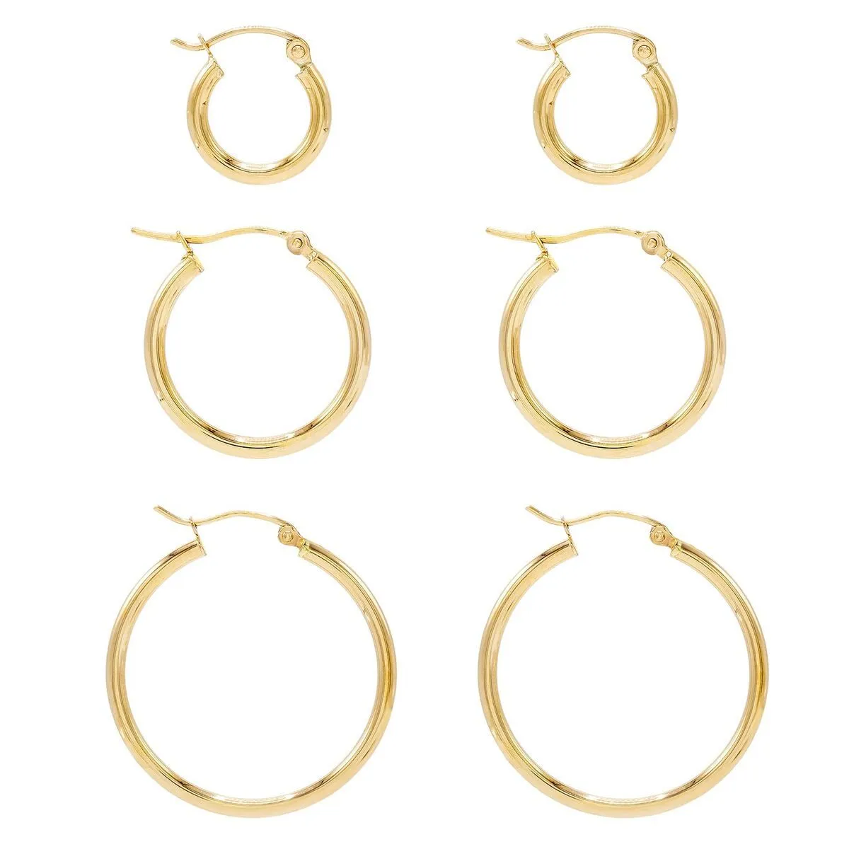 Thin Hoop Earring 14K
