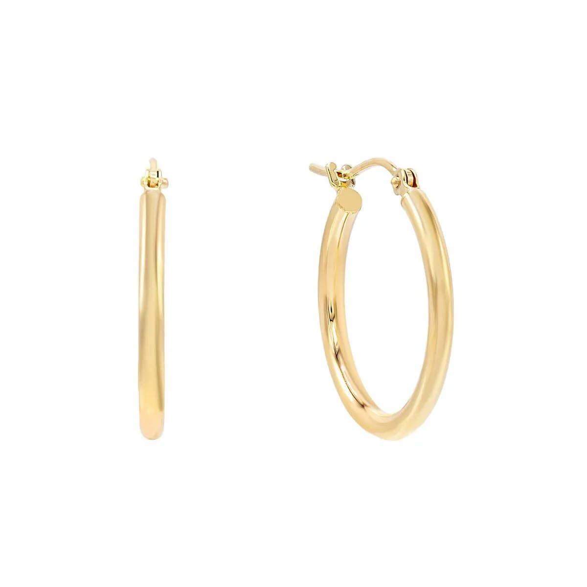 Thin Hoop Earring 14K