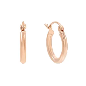 Thin Hoop Earring 14K
