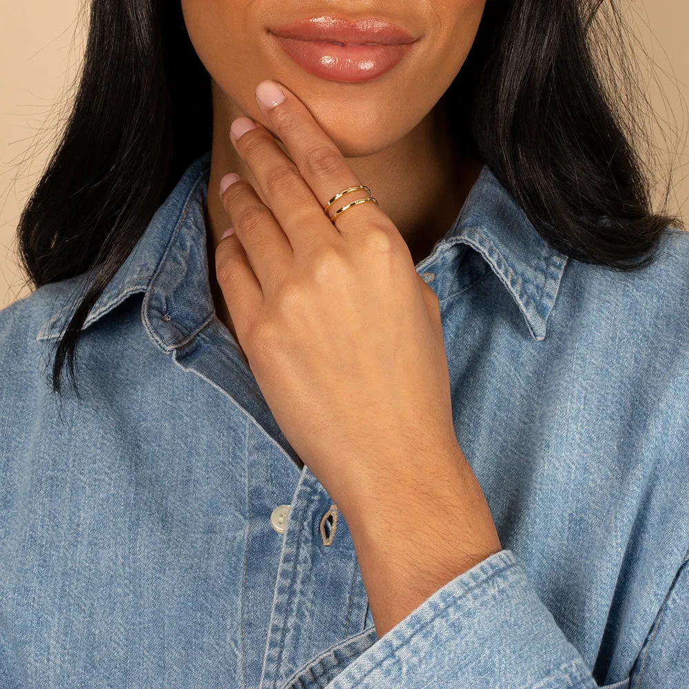 Thin Scattered CZ Eternity Ring