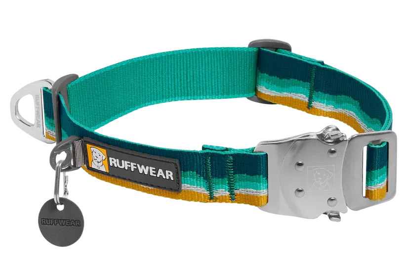 Top Rope™ Metal Buckle Dog Collar strong, reflective, ballasted 2024