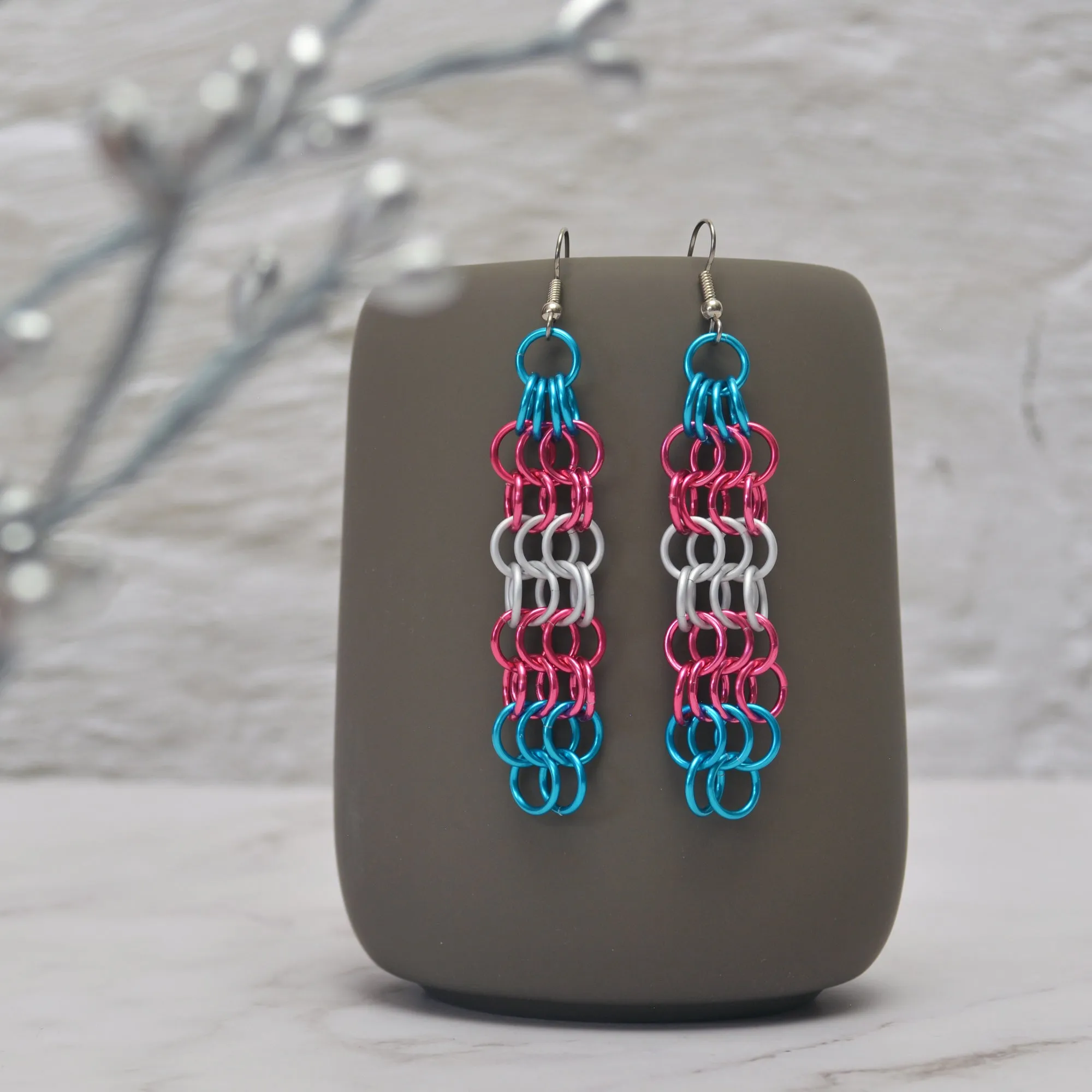 Transgender Pride - Mesh Earrings