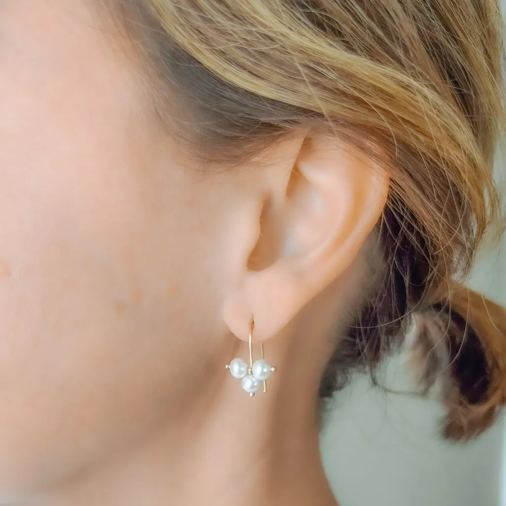 Trinity Pearl Earrings