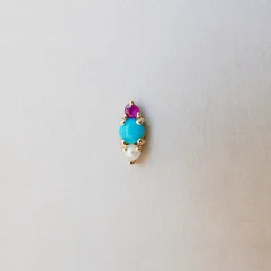Trio Turquoise Earring