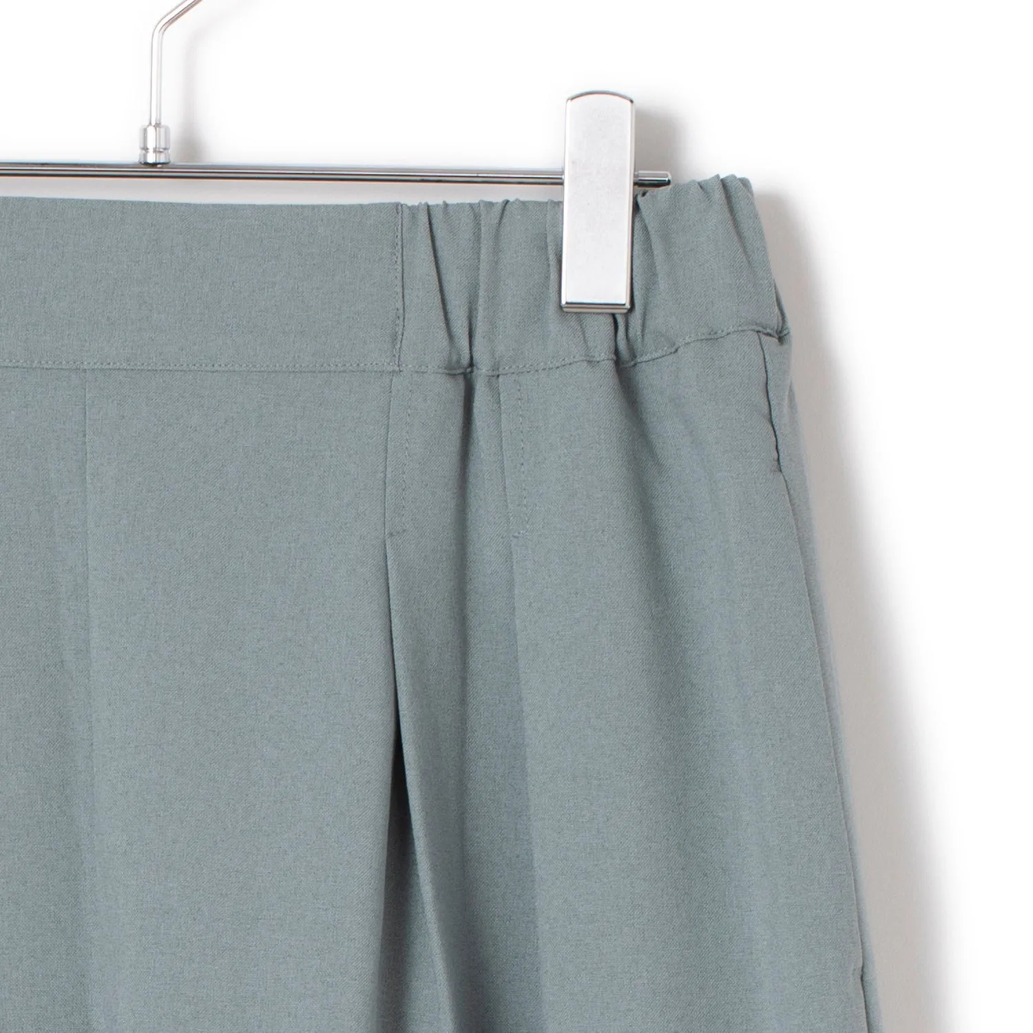 uncinq | アンサンク　Melange Ox Wide Tuck Easy Pants