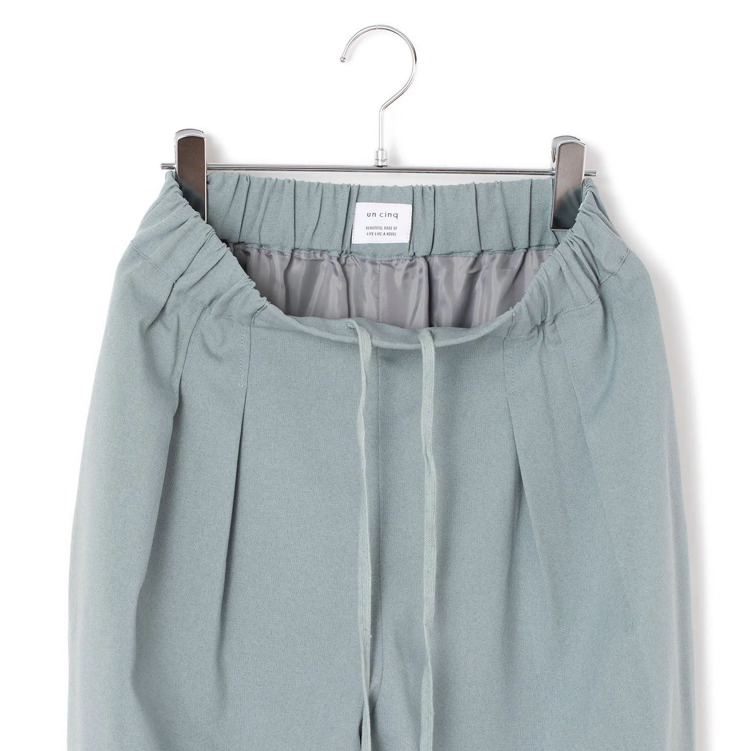 uncinq | アンサンク　Melange Ox Wide Tuck Easy Pants