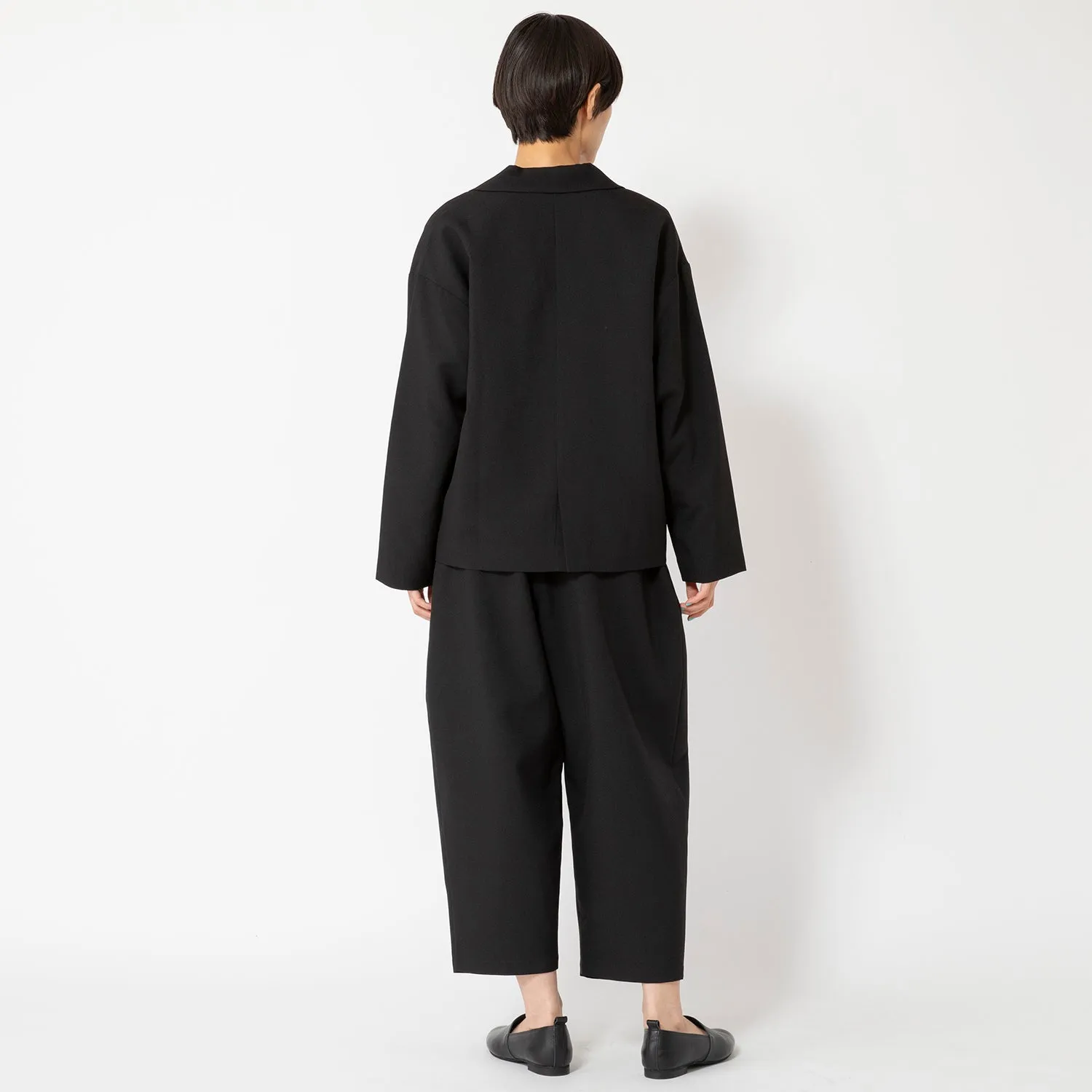 uncinq | アンサンク　Melange Ox Wide Tuck Easy Pants