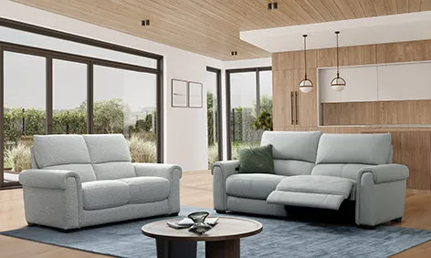 Veneto Leather Fixed 2 Seater Sofa