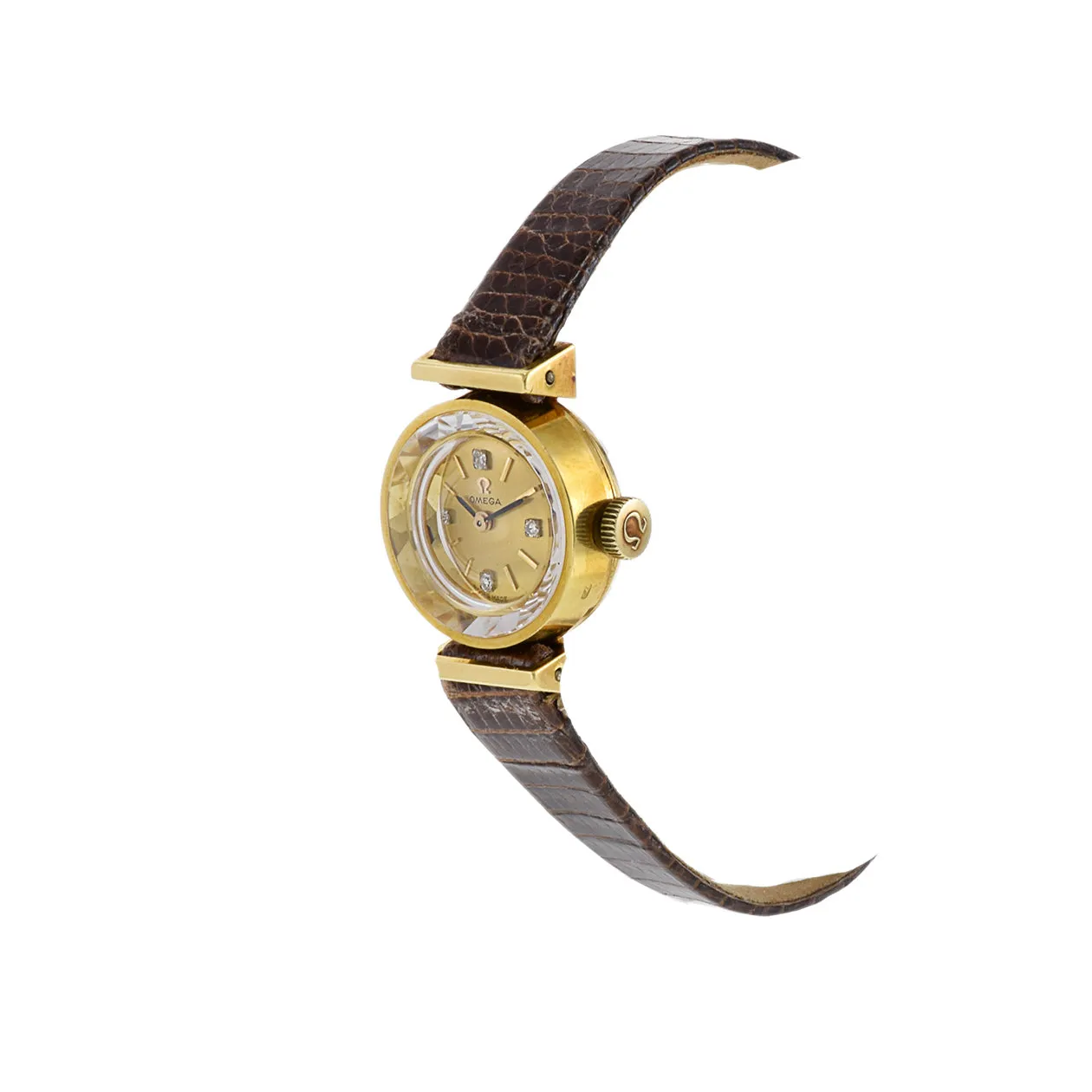 Vintage 1950's Omega 18KT Yellow Gold Ladies Watch