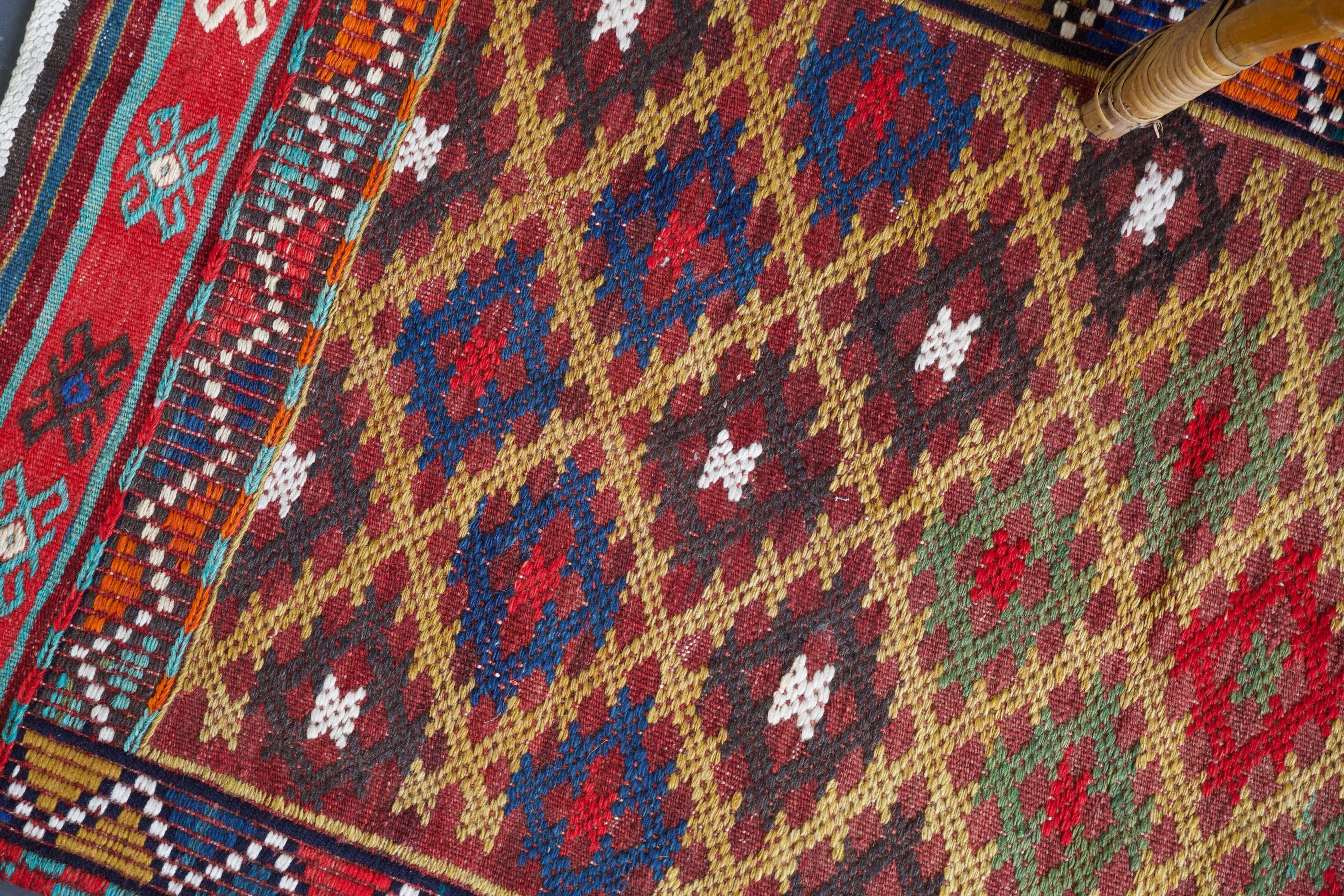 Vintage Mini Turkish Kilim Rug