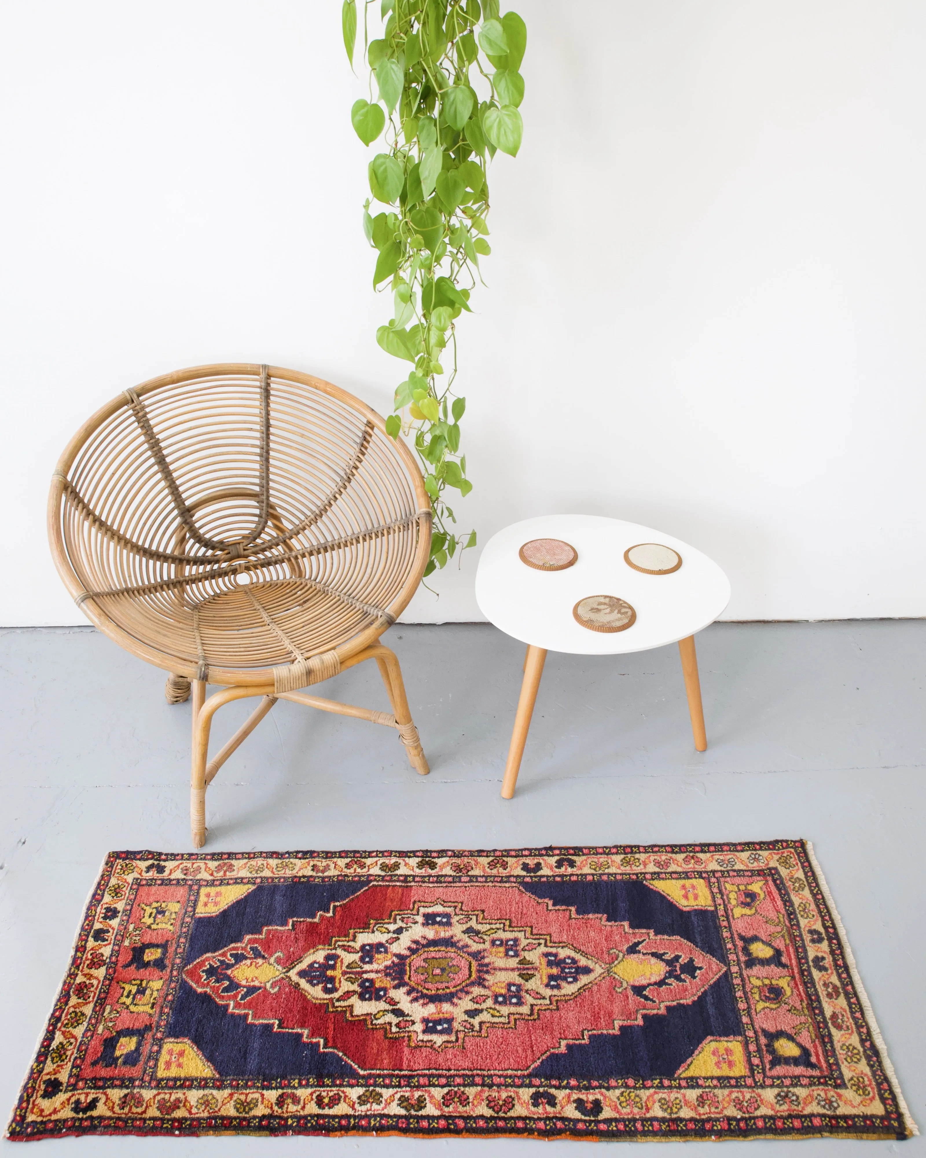 Vintage Mini Turkish Rug
